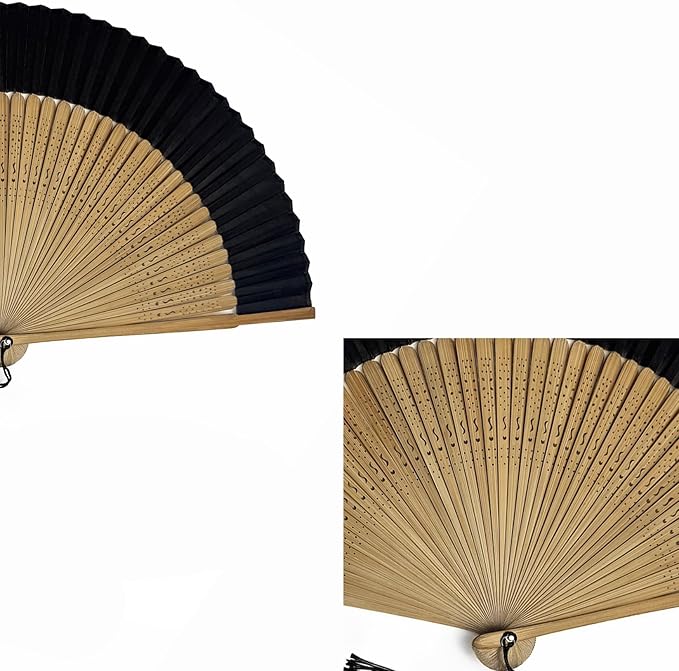 Handheld Fan for Women Foldable, Vintage Bamboo Folding Hand Fan for line dancing, Party